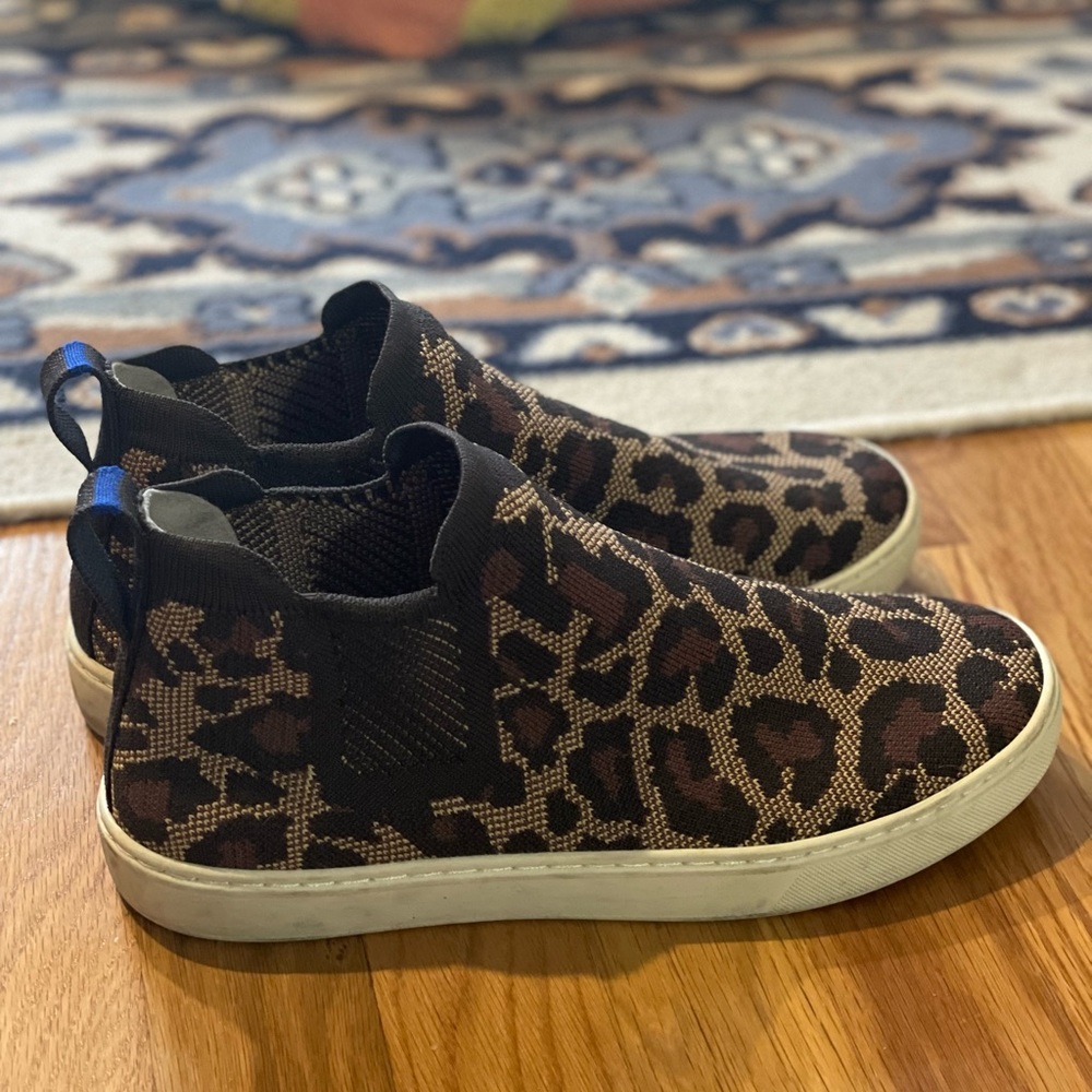 Rothy’s High Top Sneaker Leopard Print Size 9
